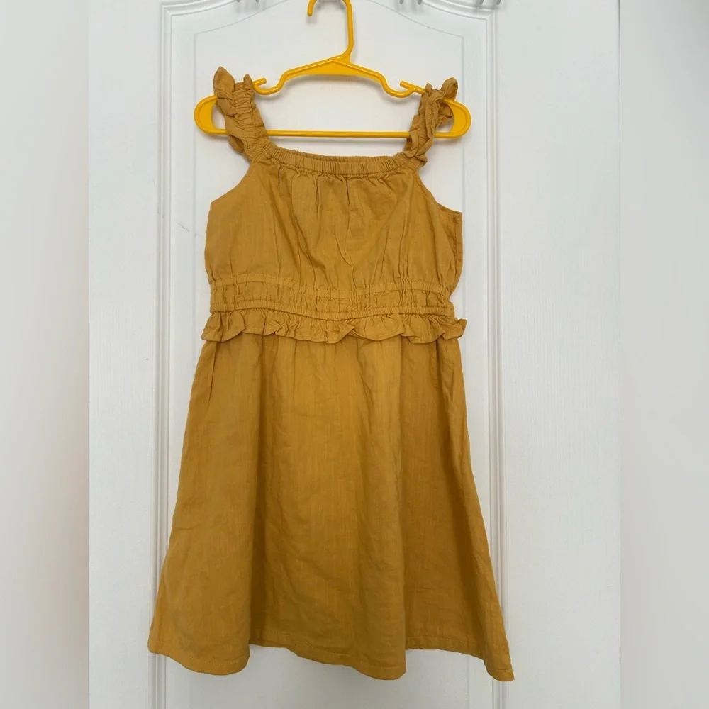 Old Navy Toddler Girl Mustard Yellow Dress - Picture 2 of 6